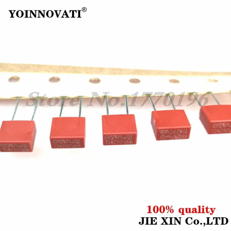 100pcs Fuse T2A T1A T3.15A T4A T5A T6.3A 250V 392 Square Pla