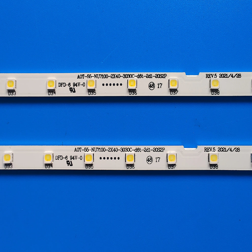 LED Backlight Strip for 55NU7100 UN55RU7100 UE55NU7100 UE55N