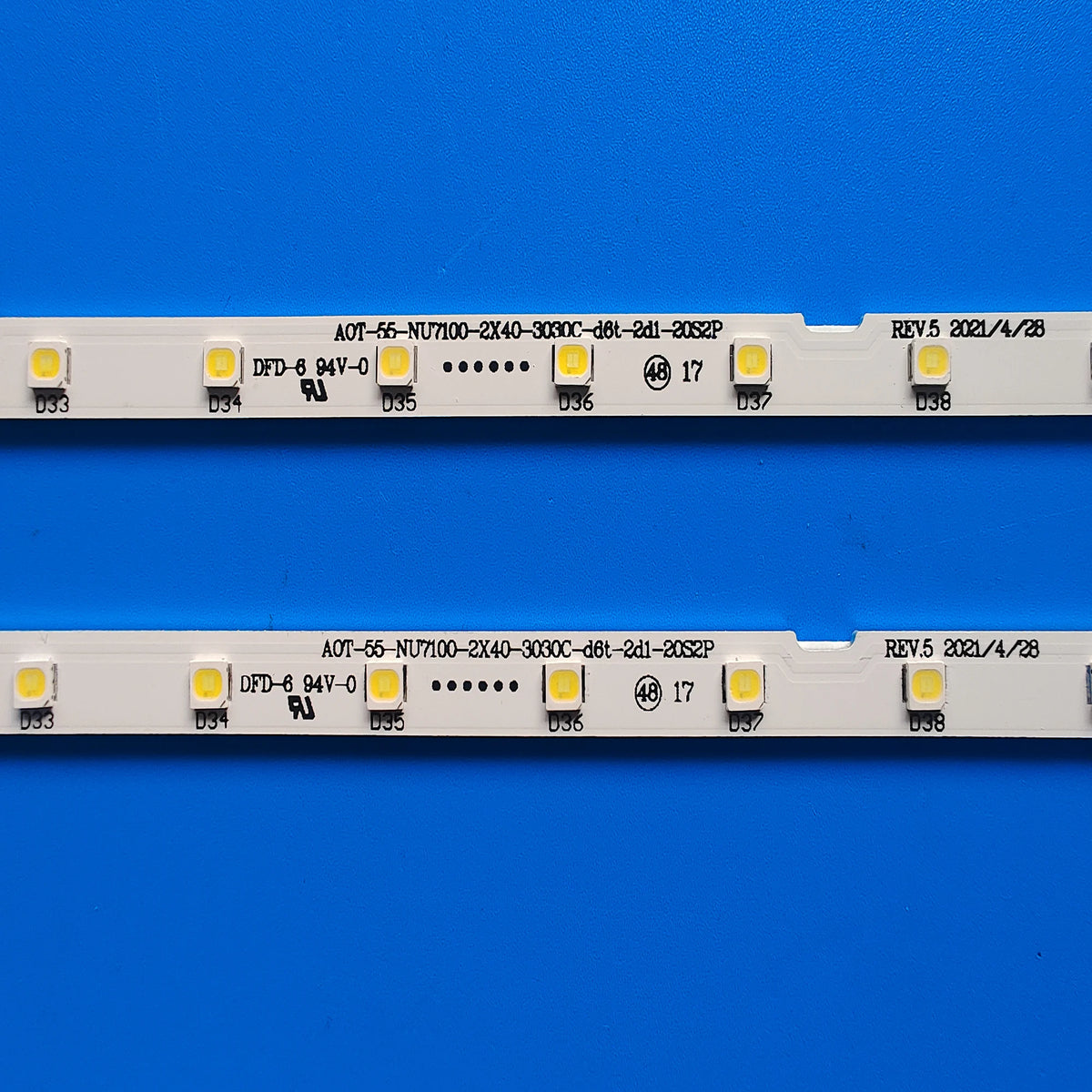 LED Backlight Strip for 55NU7100 UN55RU7100 UE55NU7100 UE55N