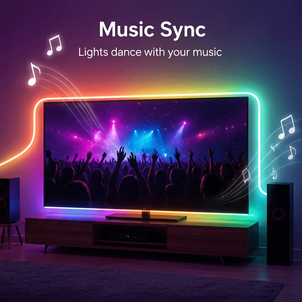 RGBIC USB Neon LED Tape Waterproof Flexible Strip Light Blue