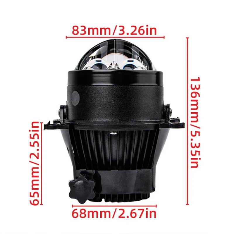 12V 24V 3Inch Bi-led Fog Lights H1 Hb3 H8 9005 320W Led Proj