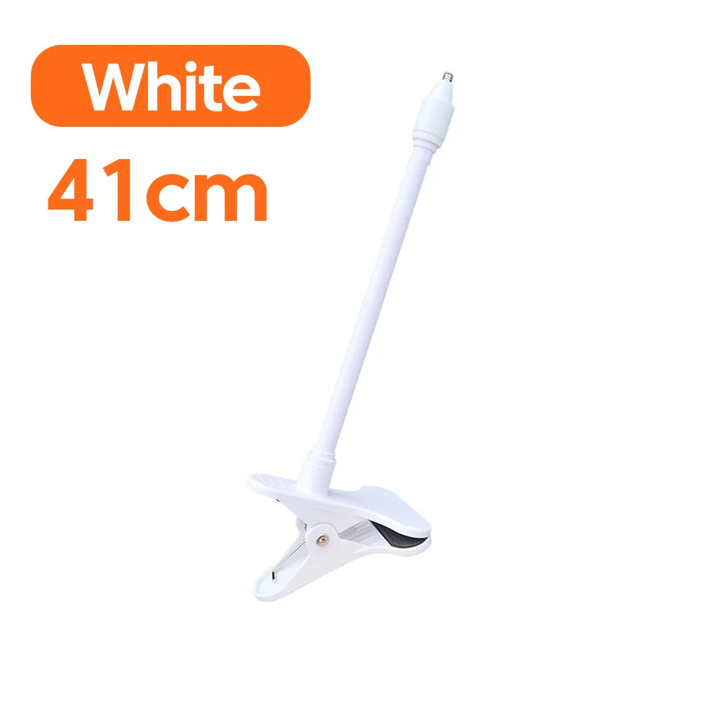 Protable Flexible Camera Clamp Mount Adjustable Baby Monitor Holder Stand for Crib Desk Bookshelf Indoor Security Camera Bracket