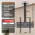 BEISHI TV Ceiling Mount Adjustable Bracket Fits Most LED LCD