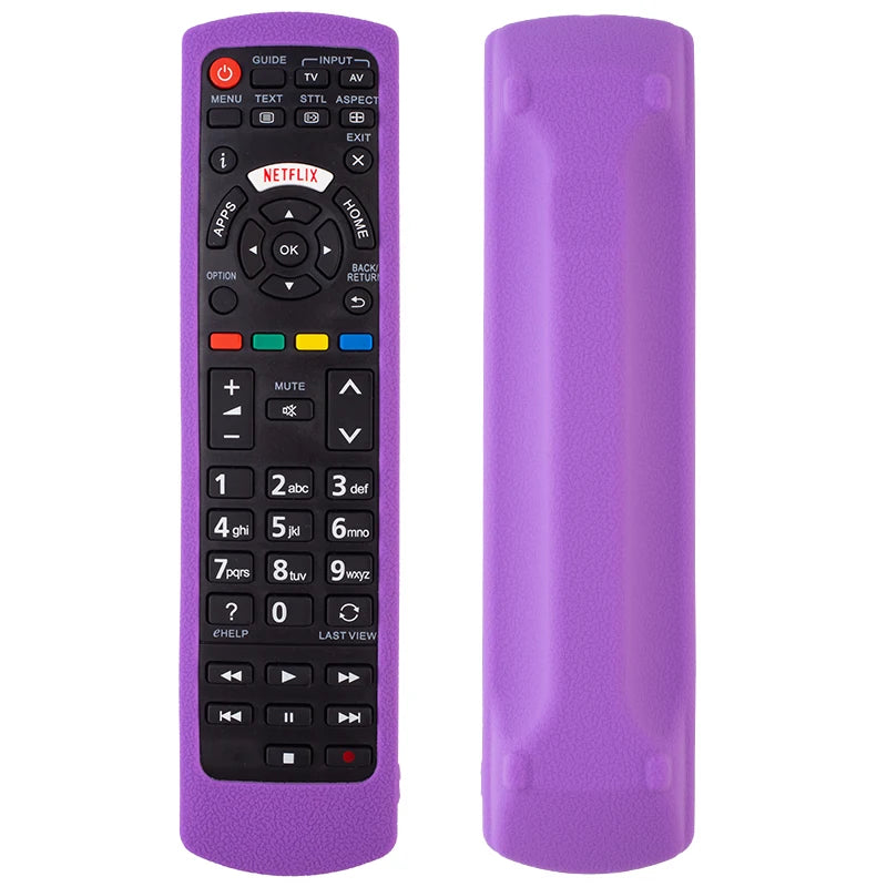 Silicone Case for Universal Remote Control Compatible with All Panasonic TVs Plasma Viera HDTV 3D LCD LED TV/DVD Player/AV R