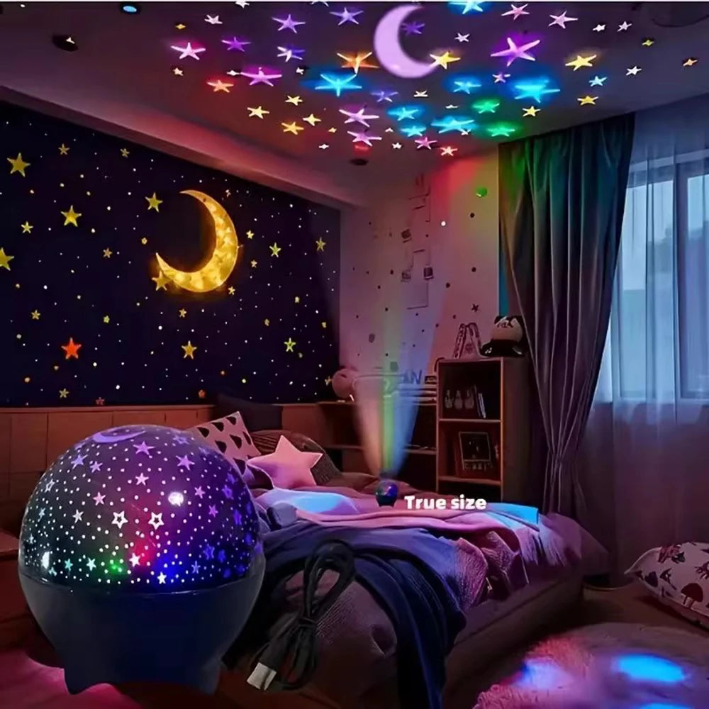 7 Modes RGB Night Lights LED Projector Light Starry Moon Pro