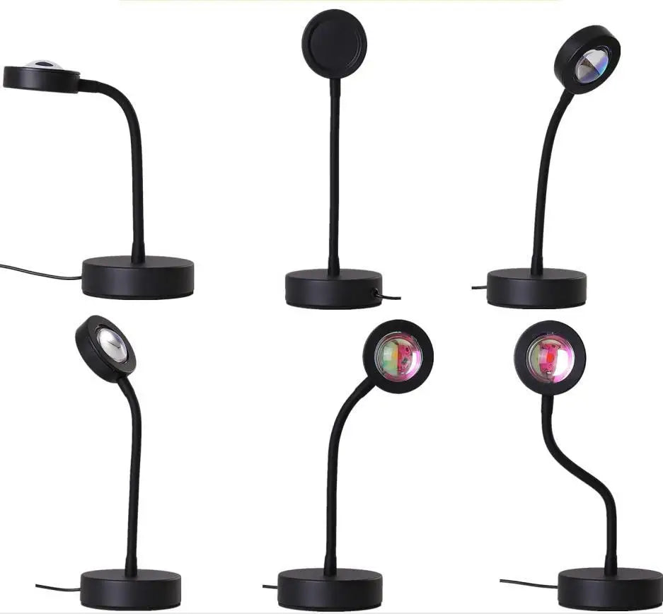 LED Sunset Lamp Nightlights USB Projector Birthday Party Dec