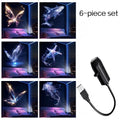 USB Projector Light Whale Jellyfish Butterfly Night Light LED Projector Lamp for Room Ceiling Window Wall Decor Festival Gifts