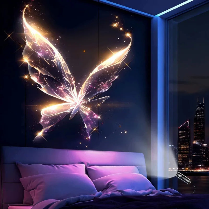 USB Projector Light Whale Jellyfish Butterfly Night Light LE