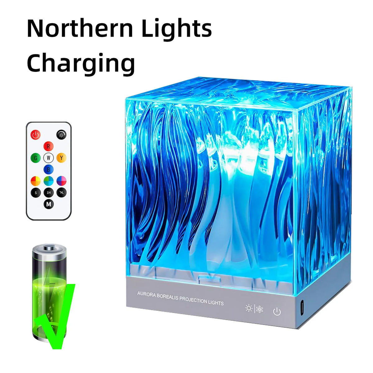 New Northern Light Starry Sky Projector Lamp Ocean Projector Lamp Bar Party Atmosphere Light Decoration Night Light Holiday Gift