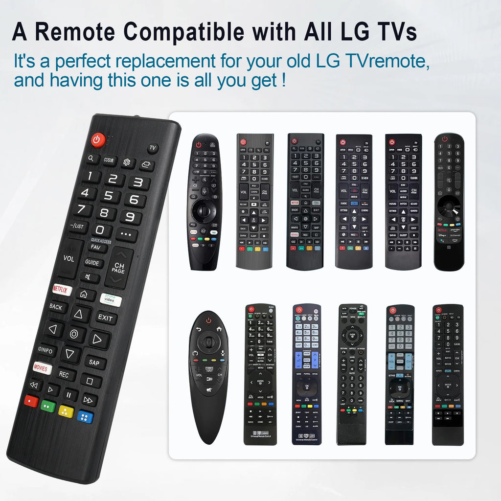 Tv Remote Control Akb 75675304 For Lg Smart Tvs Compatible w