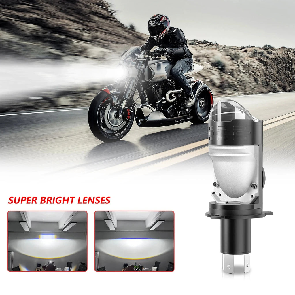 H4 Projector Lens LED Headlight Car Motorcycle 10000LM 100W 