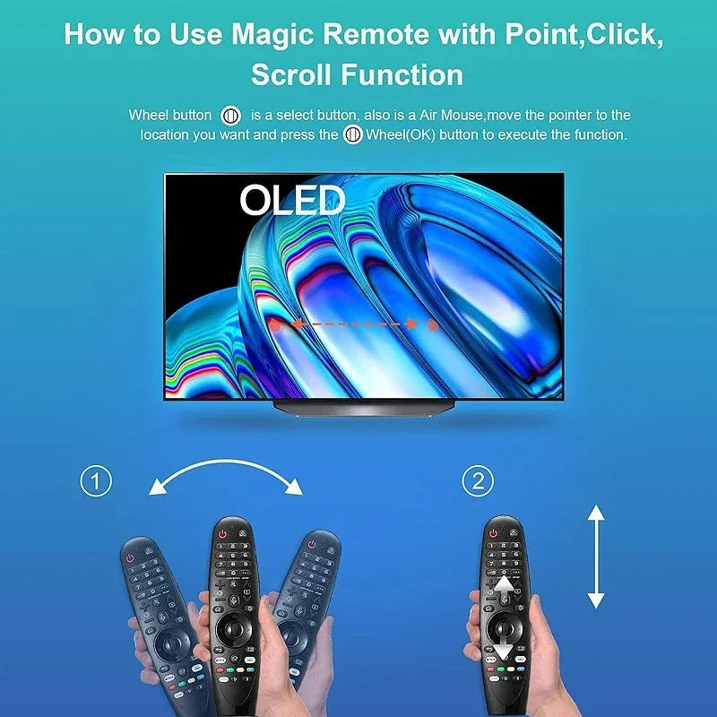 Universal Magic Remote Voice Control Pointer Replacement for