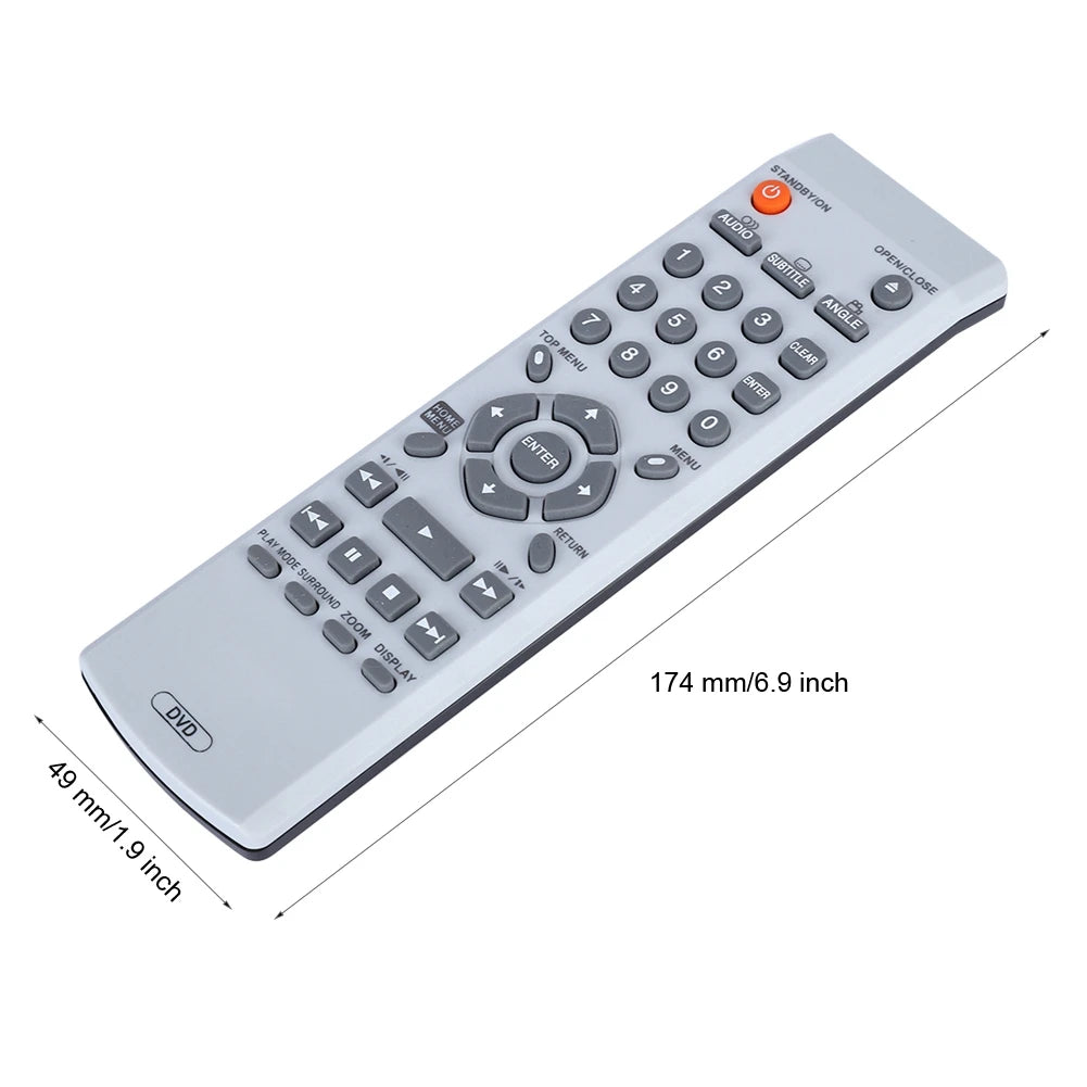 Universal Replacement DVD Remote Control Programmable Long R