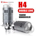 1500W H4/9003/HB2 Bi Mini LED Projector Lens Car Bulb Auto H