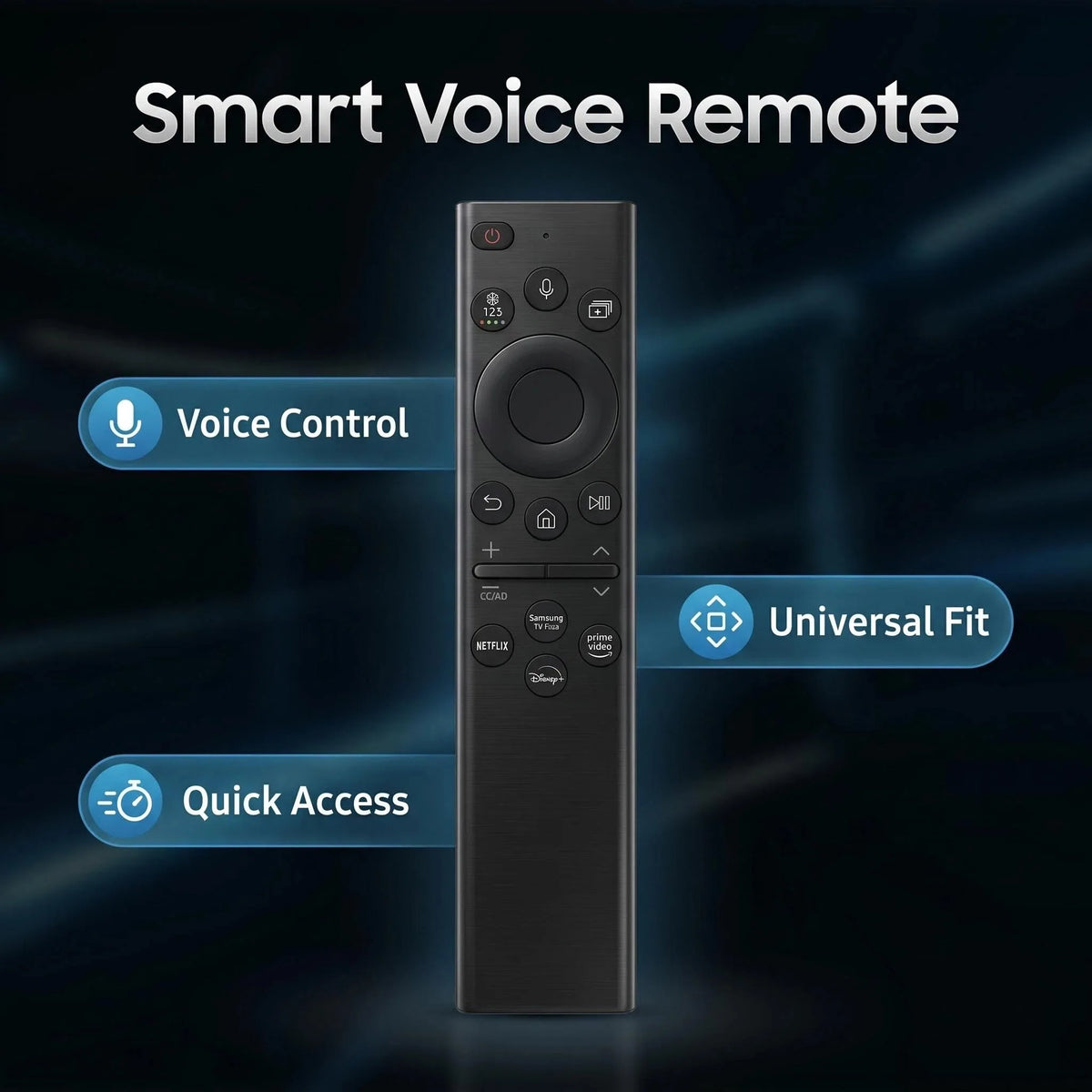 for Samsung Smart TV Remote Replacement Voice Control Compti