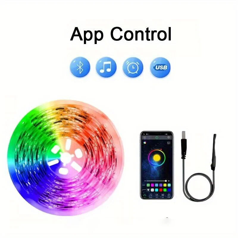 Led Strip Lights with 44 Key Remote Control 1m 5m 10m 20m RGB Tape Led Wall Room for Home Bedroom Party Decor TV Backlight