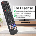 Universal TV Remote for Hisense 4K UHD Android Smart TV with