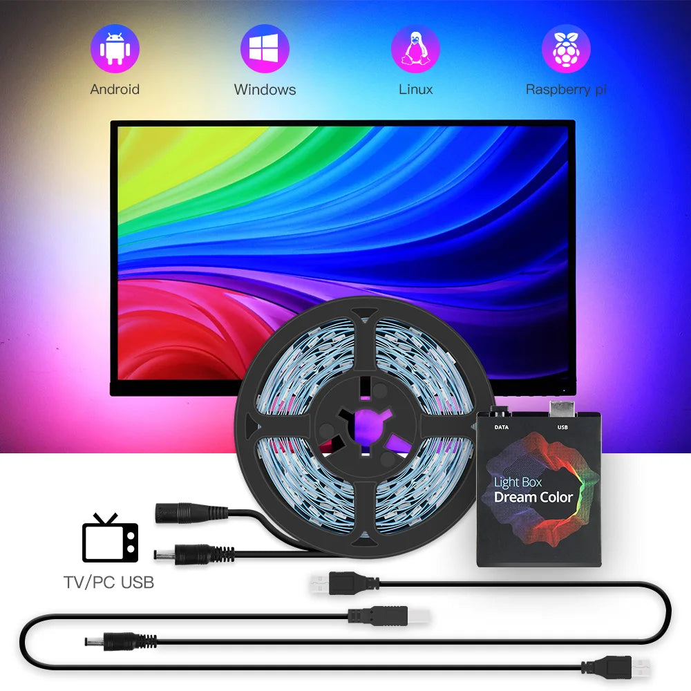 Ambient TV PC Monitor Backlight Screen Color Sync Flowing Mu