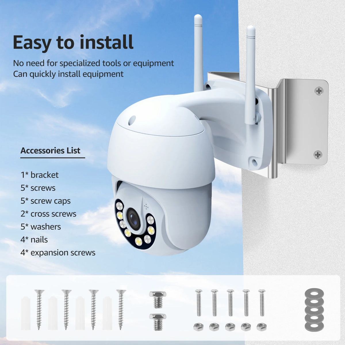 Wall Mount Monitoring Corner Bracket Universal Security Came