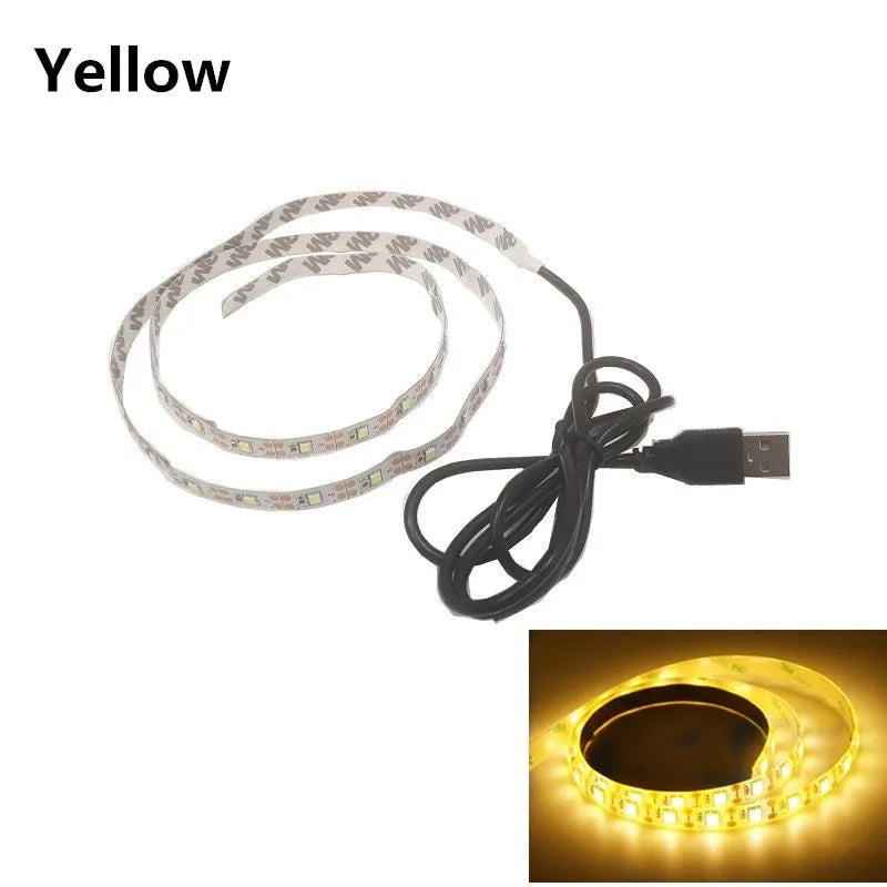 USB LED Strip Bra A Wall 5V IP65 Wall Lamp False Wall Luminaire Lamp Waterproof Ceiling Room Bathroom Light 50cm 1m 2m 3m 4m 5m