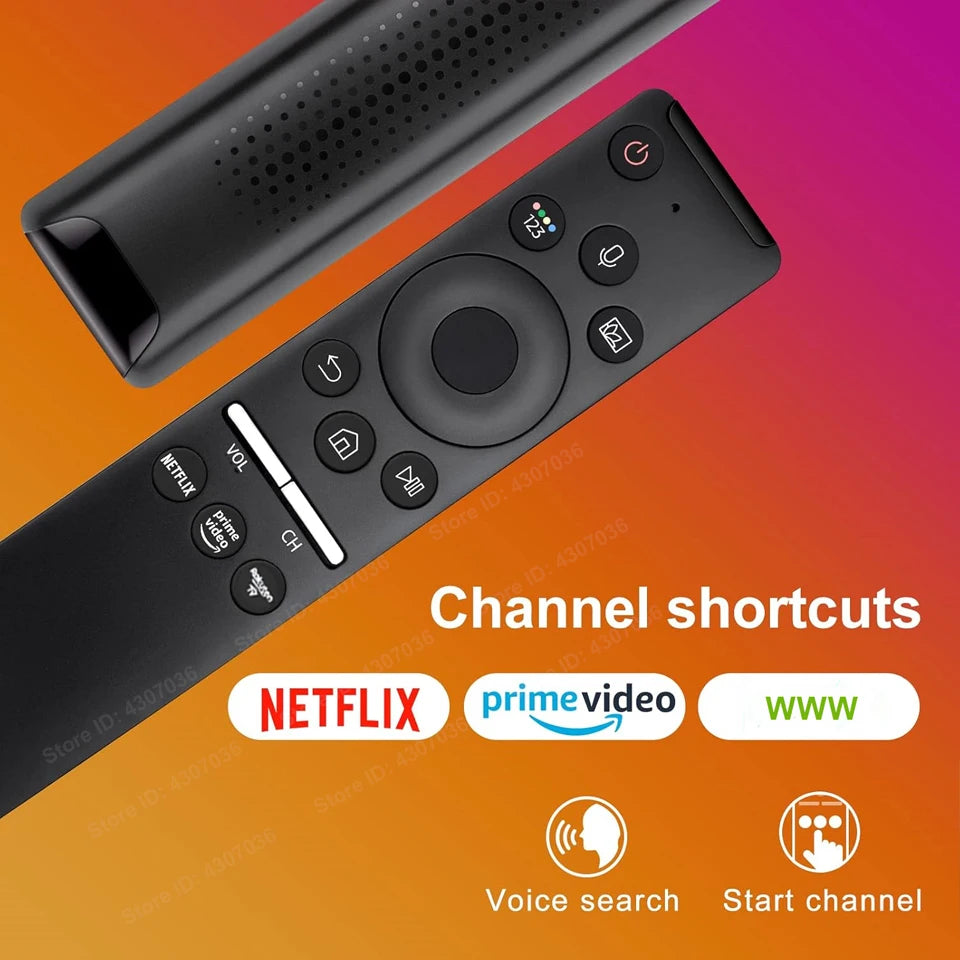 Voice Replacement Remote Control for Samsung TV Curved Frame