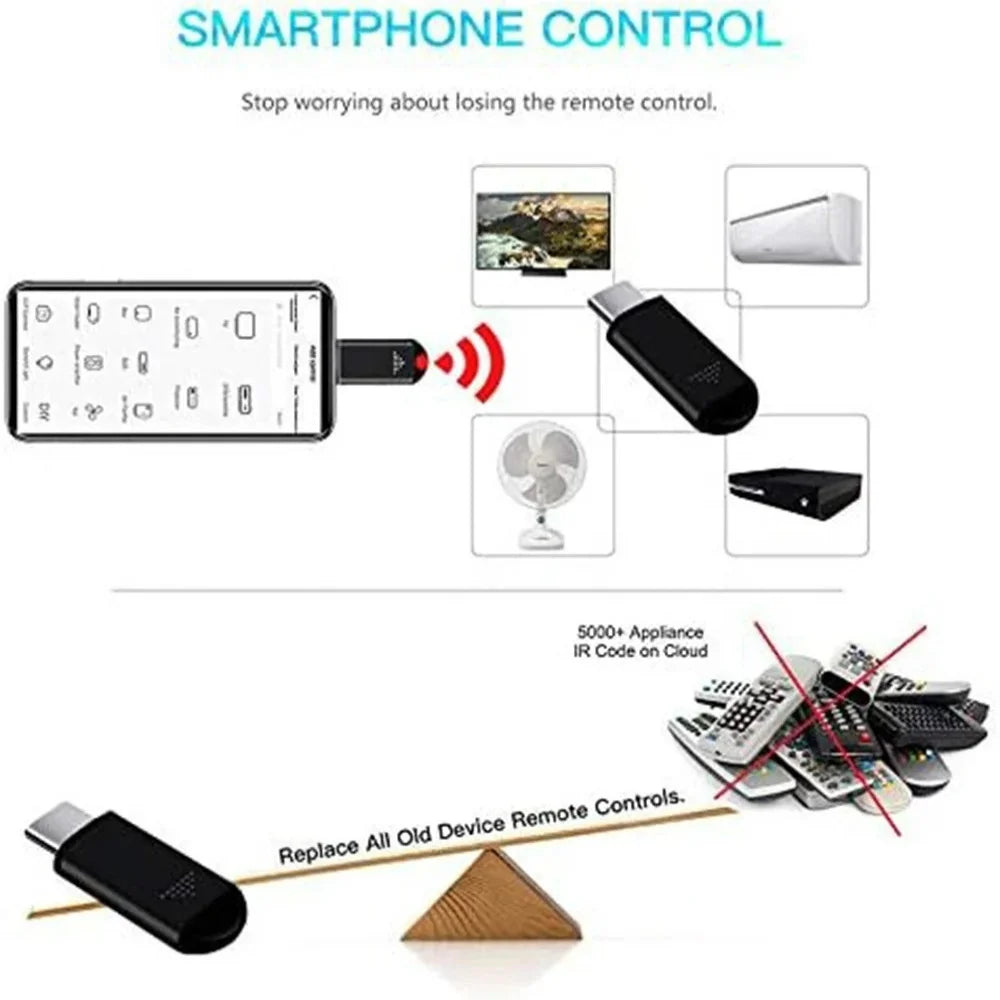 Smartphone Infrared Remote Adapter App Control Transmitter f