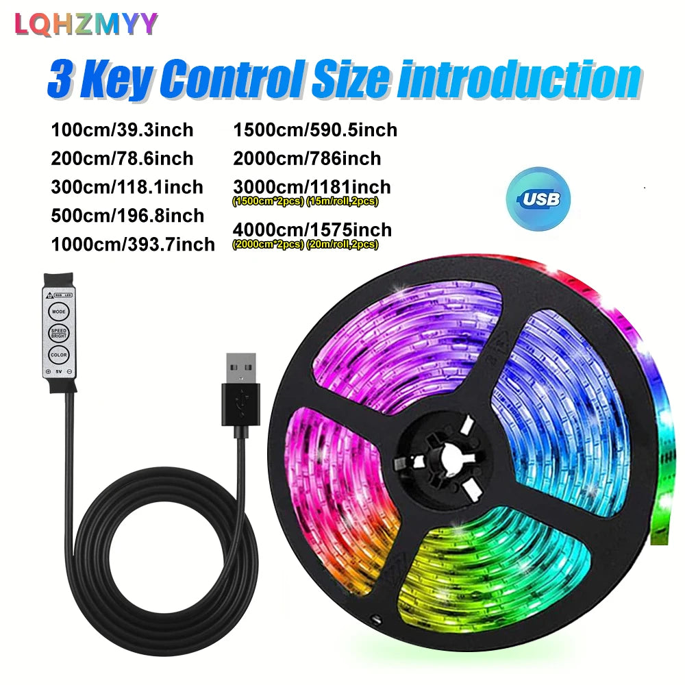 1 Roll of Low-Voltage 5V Light Strip 5050 Rgb Colorful Led L