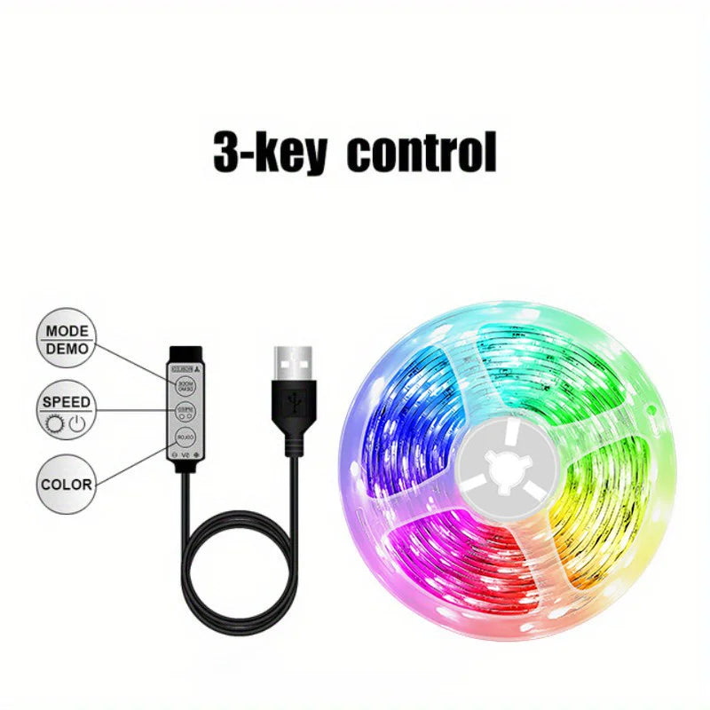 Led Strip Lights with 44 Key Remote Control 1m 5m 10m 20m RGB Tape Led Wall Room for Home Bedroom Party Decor TV Backlight
