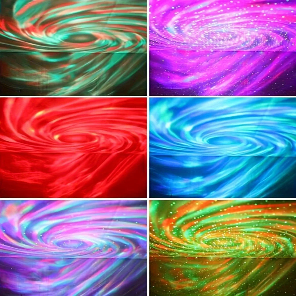LED Starry Galaxy Projector Rotating Night Light RGB Smart R