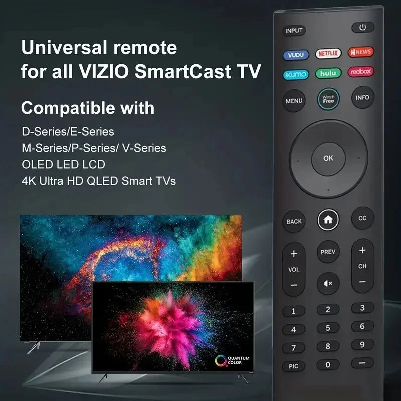 Universal Replace Remote XRT140 for VIZIO All LCD LED HDTV H