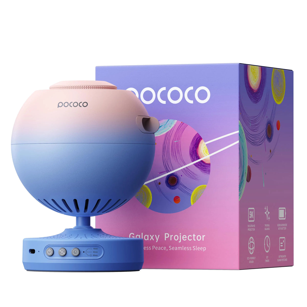 POCOCO Galaxy Projector Galaxy Light Projector Star Projector Night Light Lamp with High-Definition Soft Light for Children s
