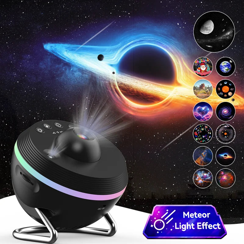 12 IN 1 Galaxy Star Projector with Meteor Ultra Clear Night 