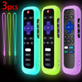 1/2/3 piece set of luminous silicone remote control with rop