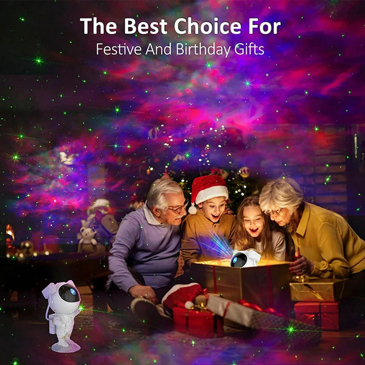 Star Projector Galaxy Night Light Astronaut Starry Nebula Ce