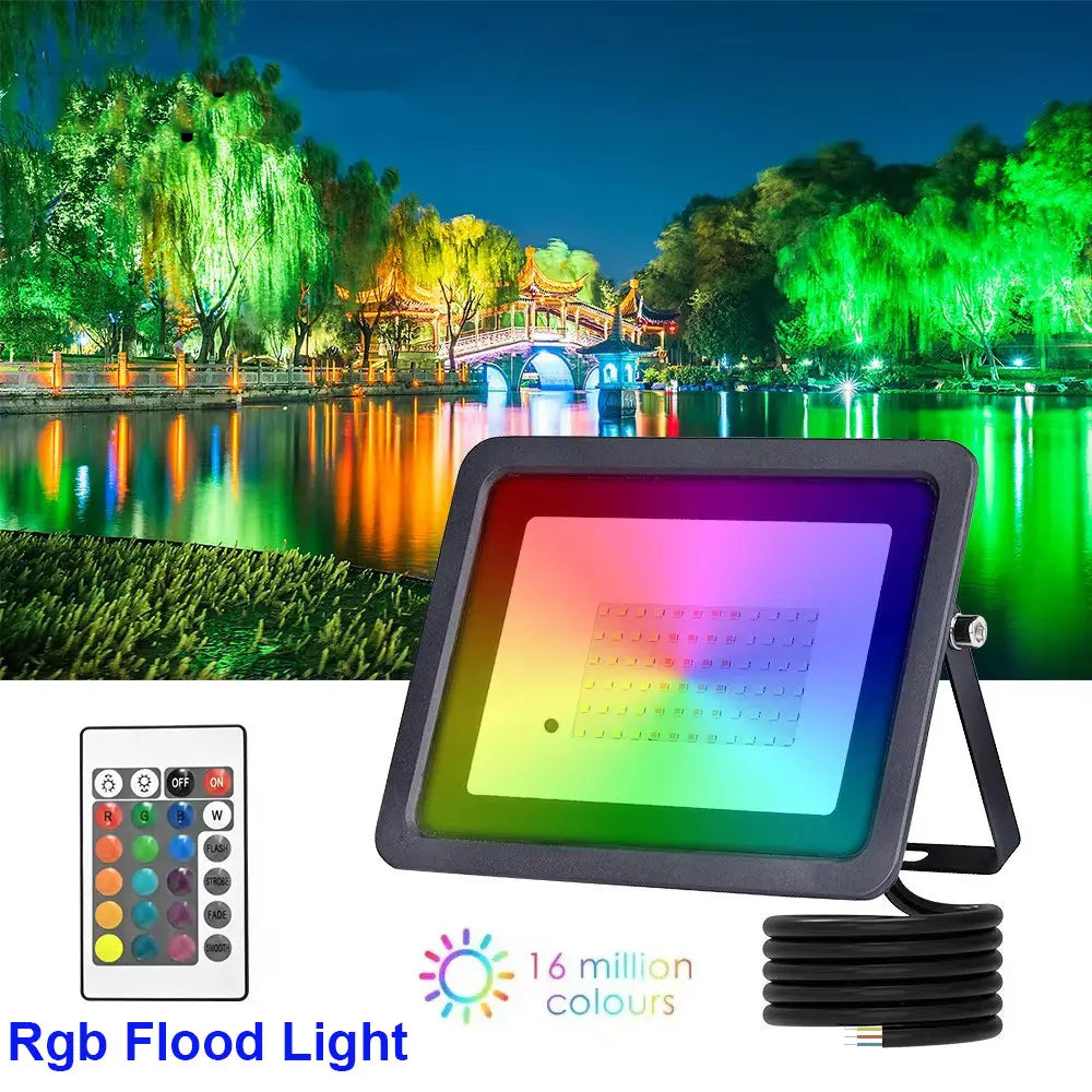 Rgb Outdoor Led Projector 220V Rgb Flood Light 10W 30W 100W 