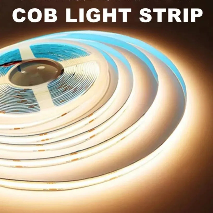 Dimmabl LED COB Strip 10m 320LED DC 12V 24V FOB Lights for R