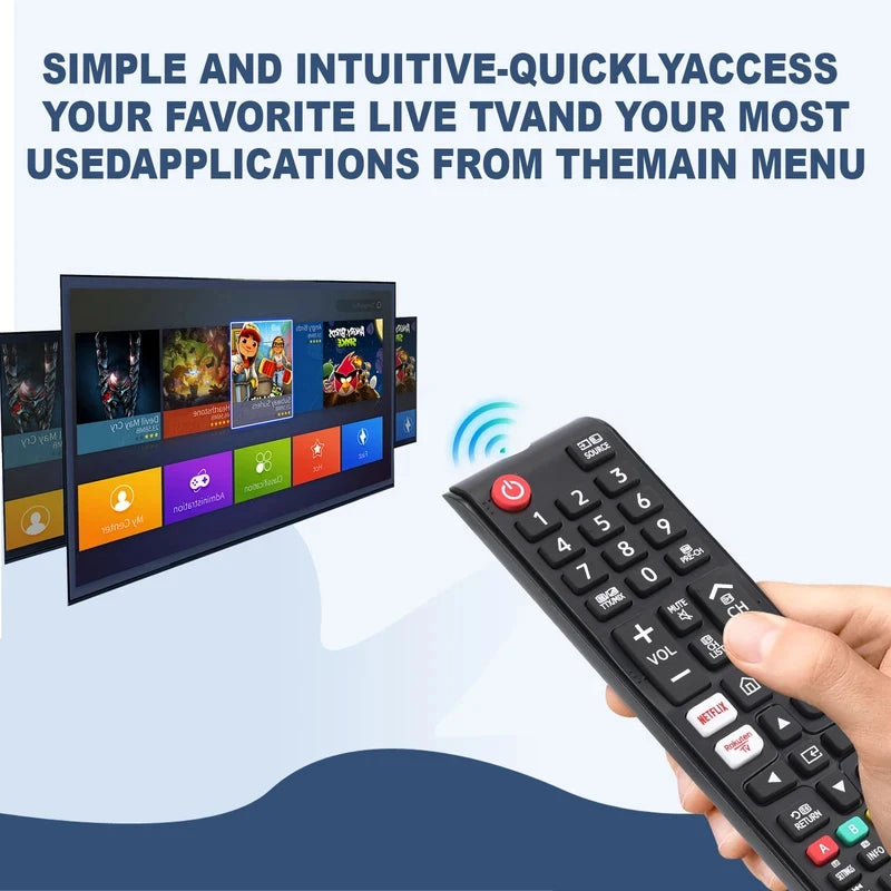 BN59-01315B Remote Replacement for Samsung Smart TV UE43RU71