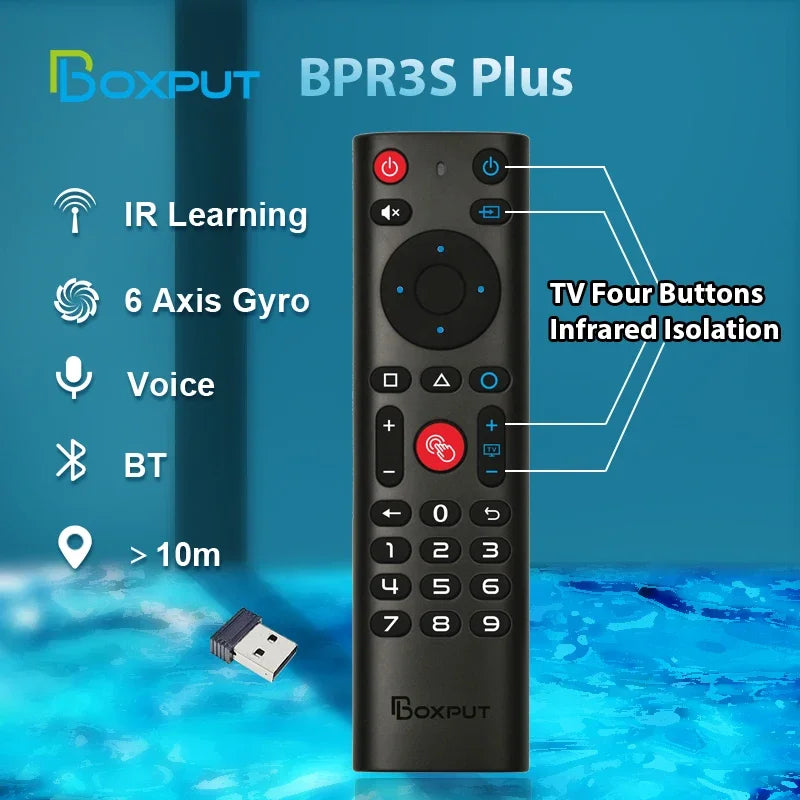 BOXPUT BPR3S Plus BPR2S Plus G10S Air Mouse Voice Remote Blu