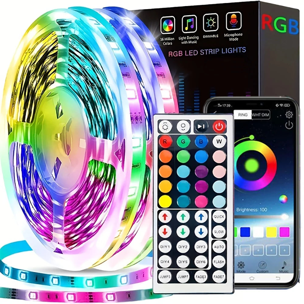 Led Lights for Room RGB Led Strip with Remote Control Color 