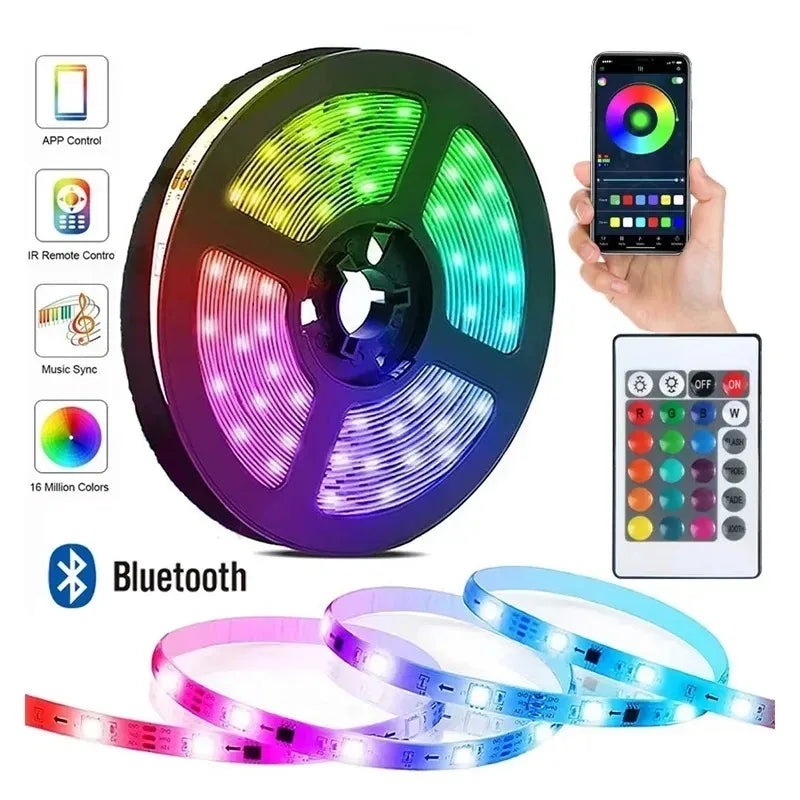 RGB LED Strip Light Intelligent Bluetooth Remote Control Rem