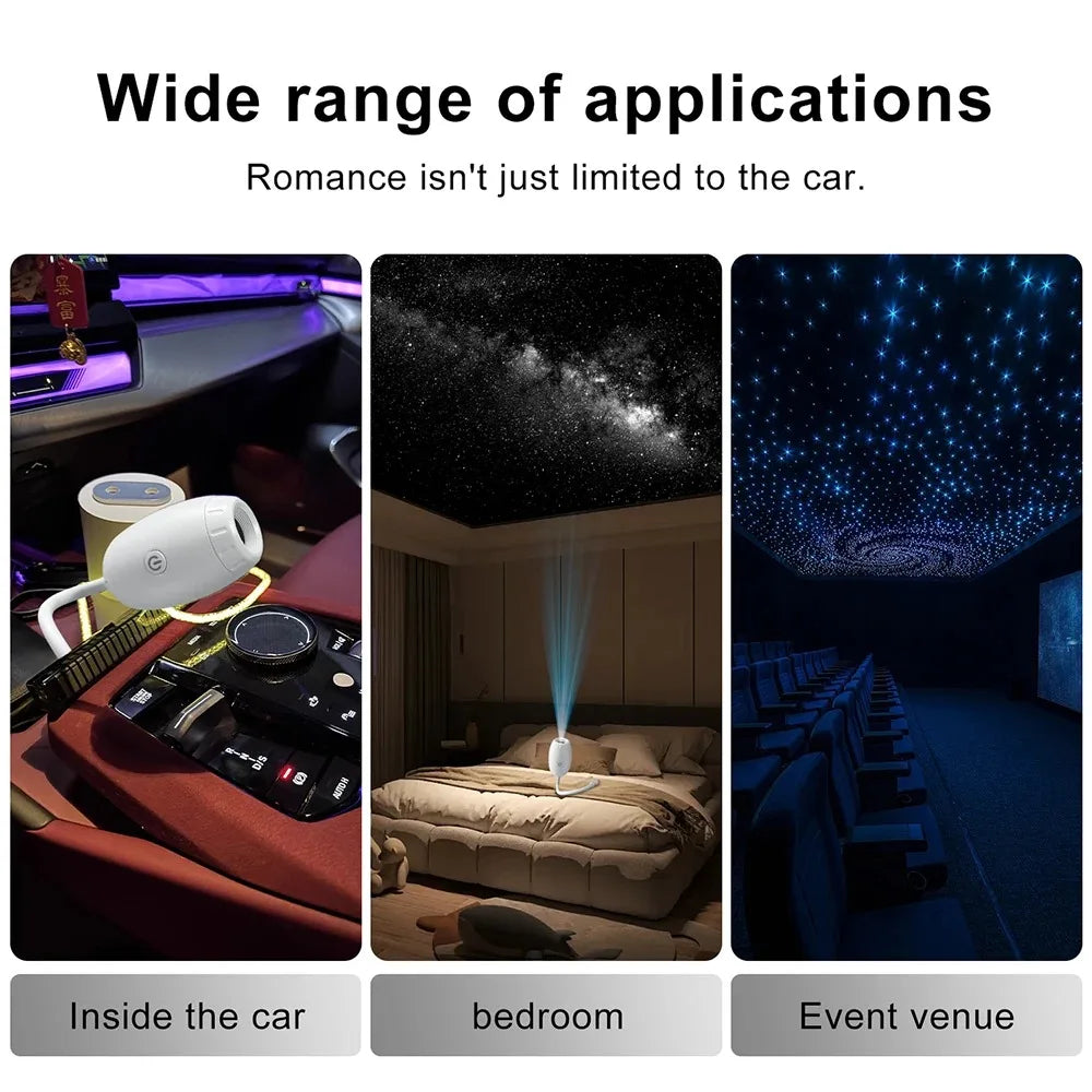 USB Galaxy Projector Night Light Car Mood Light Cool Stuff F