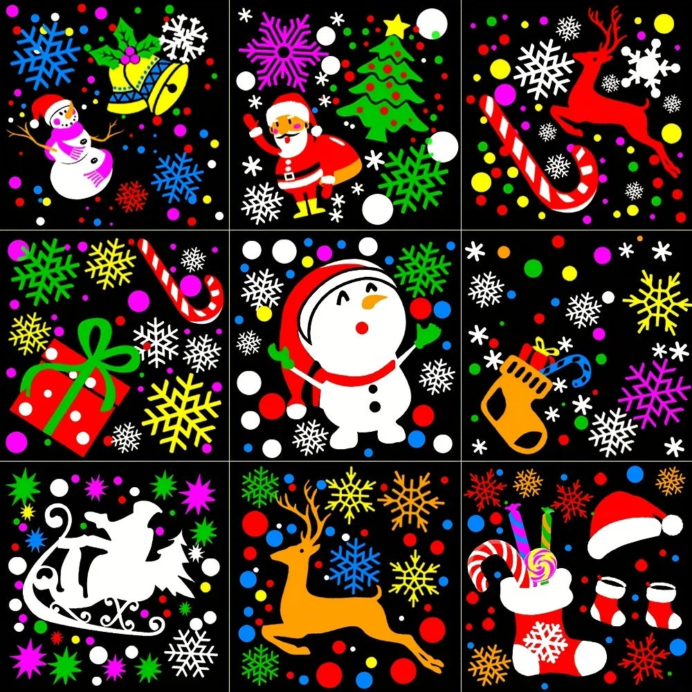 16 Pattern Christmas Projector USB LED Lighting Santa Claus 