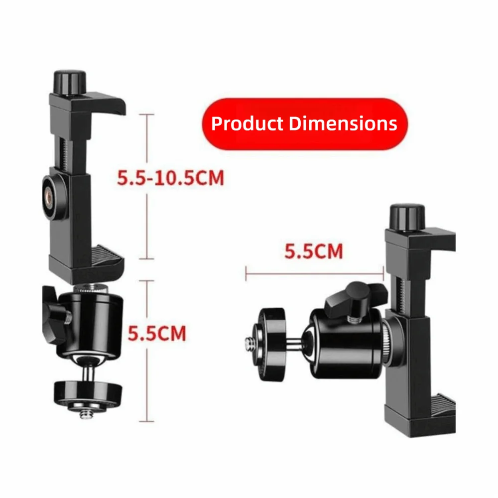 With 1/4 Screw 360 Rotation Mini Camera Holder No Punching A