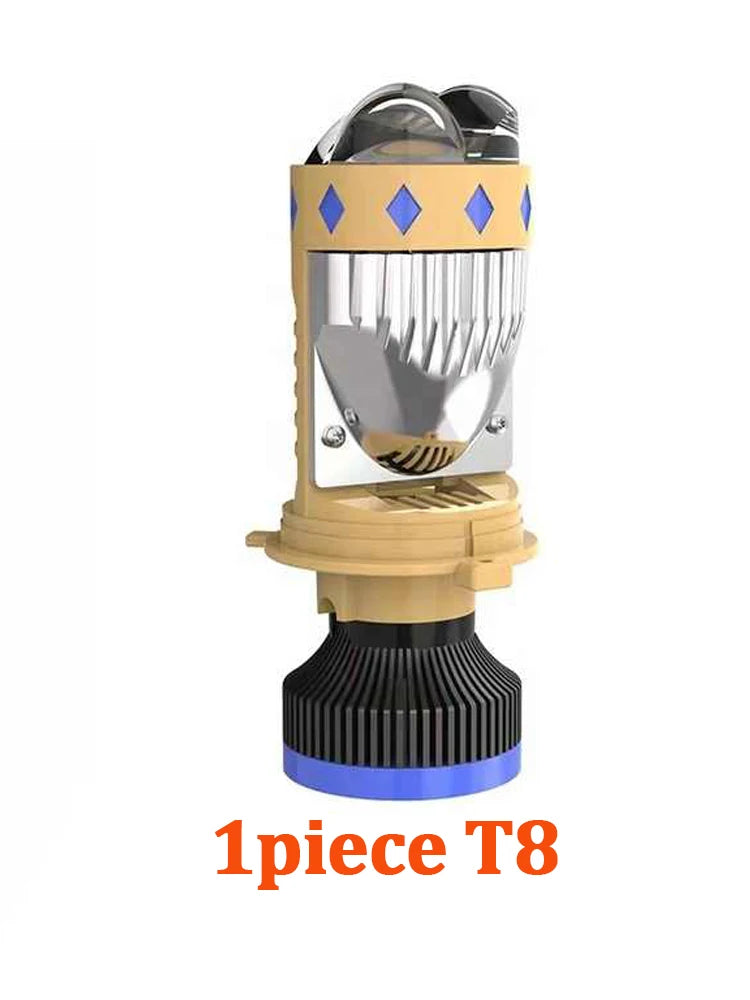 180W Bi LED H4 Headlight Mini Lens Projector 30000LM Auto Lamp High Low Beam Canbus Bulb For Car Motorcycle LHD T8pro