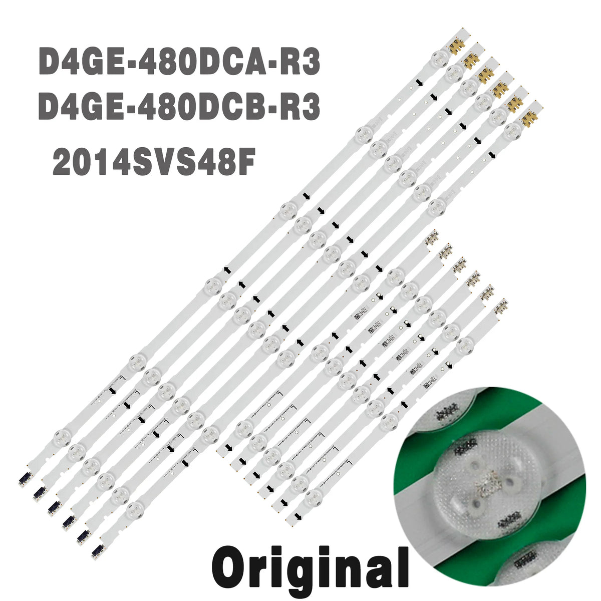 12 PCS/set LED Backlight Strip for LED TV UE48H6400 UE48H620