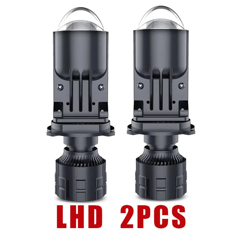H4 Lens Headlights 160W 90000LM Auto Lamp Mini Lens LED 9003 HIB2 Bulbs Car Motorcycle Dual Projector Len LED Automotive 12V 24V