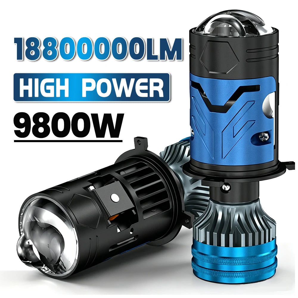 18800000LM H4 LED Projector Lens Car Headlight Bulbs Canbus 