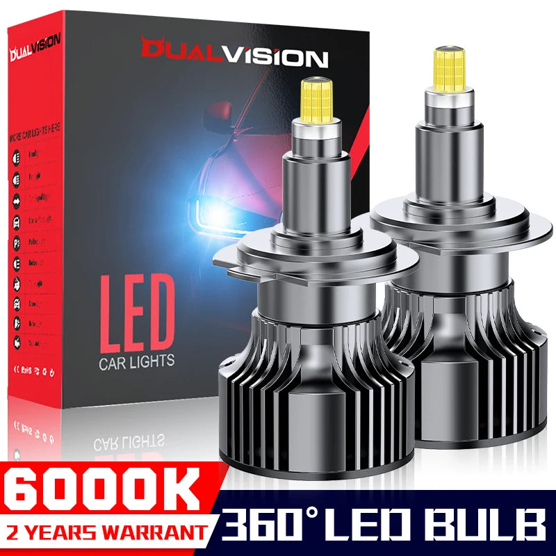H7 Led 360 CSP For Projector Lens H11 H8 H9 9006 9005 HB3 HB