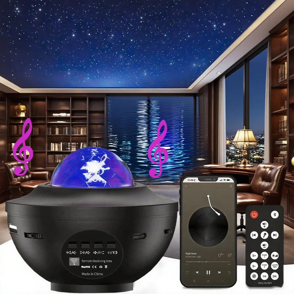 LED Starry Sky Projector Night Light Remote Control Switch U