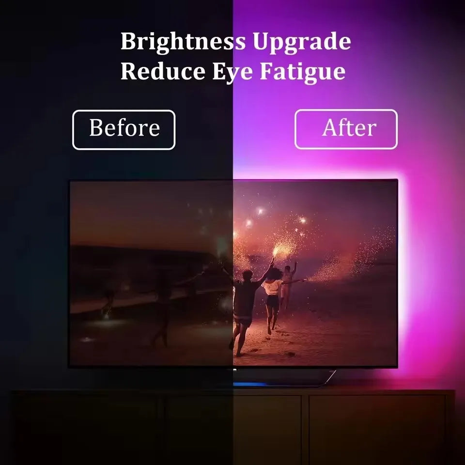 RGB 5050 Led Lights for TV 3 Key Control Led Strip USB 5V Ta